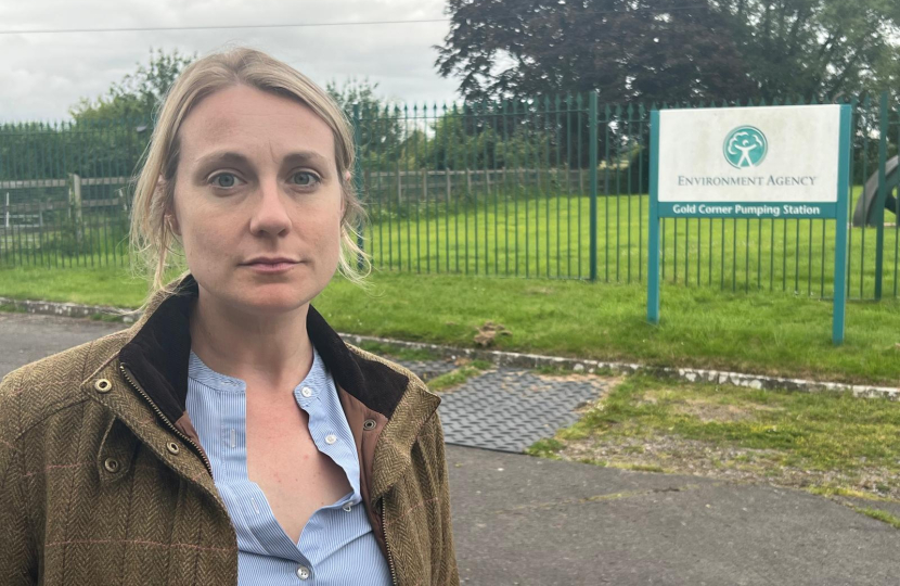 Meg outside the environment agency pumping station 